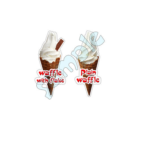 Ice cream van x - ice, waffle